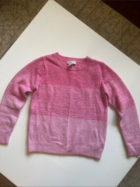 cupcakes & cashmere Pink Ombre Crewneck Sweater